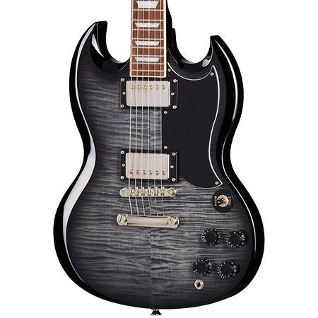 SG Tribute Plus Ebony Burst Epiphone