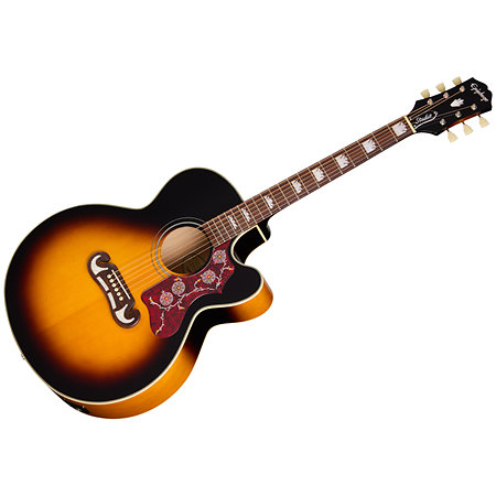 Epiphone J-200 Studio EC Acoustic Collection Vintage Sunburst + Housse