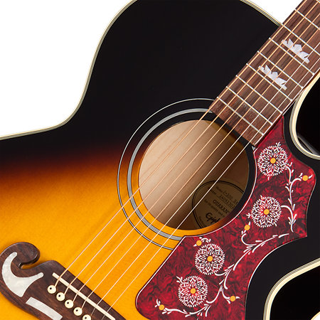 Epiphone J-200 Studio EC Acoustic Collection Vintage Sunburst + Housse