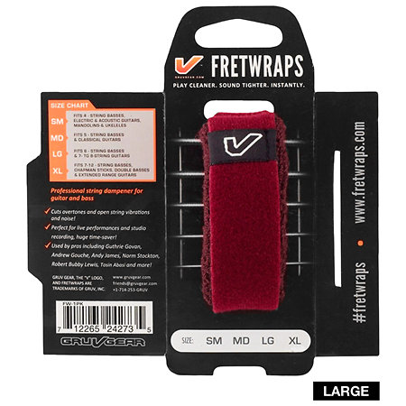 Gruv Gear FretWraps Wine Burgundy Large