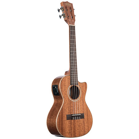 All Solid Gloss Mahogany Tenor Cutaway EQ + Étui Kala