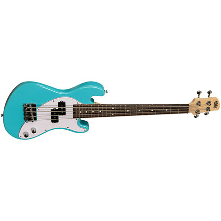 Solid Body U-Bass 4 Cordes Surf Blue + Housse Kala