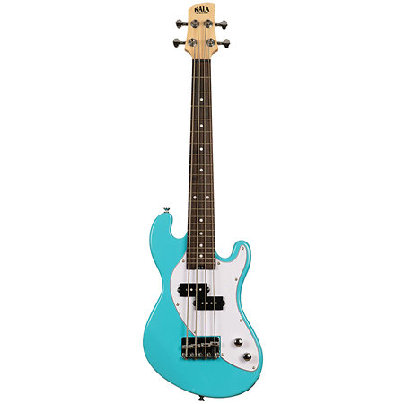 Solid Body U-Bass 4 Cordes Surf Blue + Housse Kala