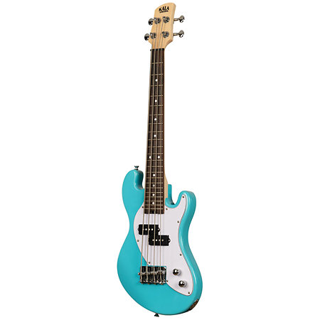 Solid Body U-Bass 4 Cordes Surf Blue + Housse Kala