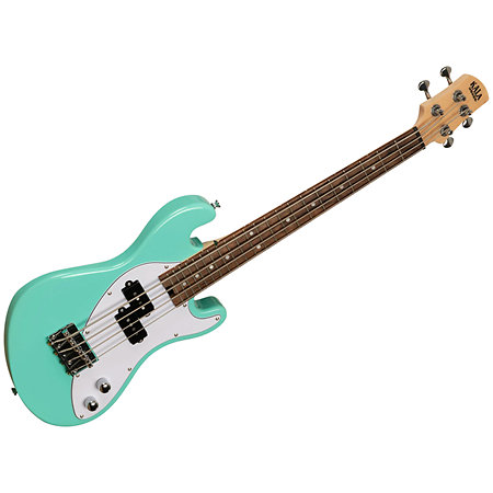 Solid Body U-Bass 4 Cordes Surf Green + Housse Kala