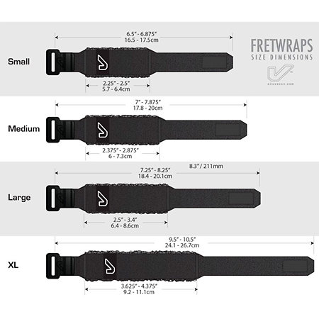 FretWraps Sky Blue Extra Large Gruv Gear