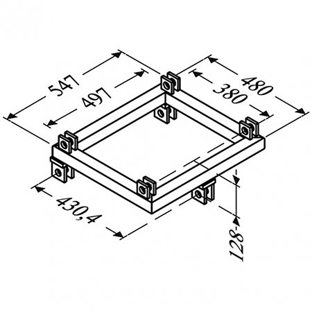 ASD APC4D Adaptateur pied pour angle 4D ST 500