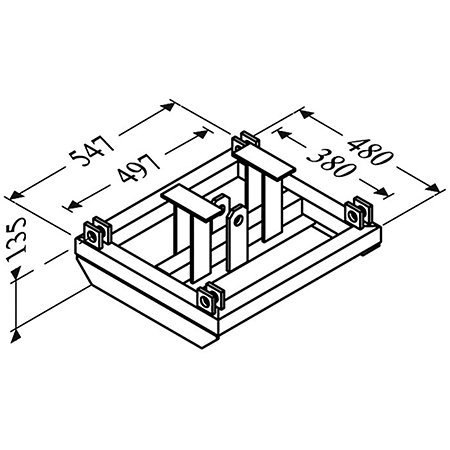 C4DBM Berceau moteur pour carré de levage 4D ST 500 ASD