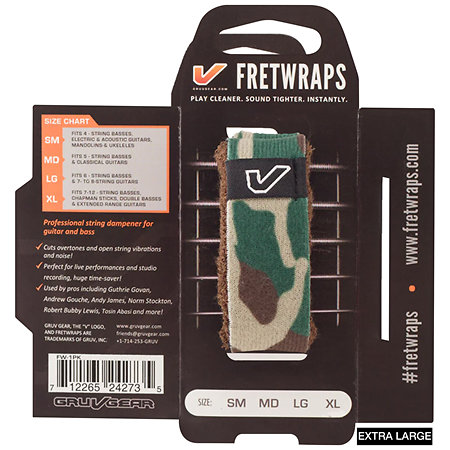 Gruv Gear FretWraps Camo Green Extra Large