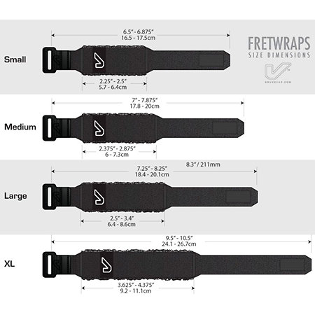 FretWraps Ebony Extra Large Gruv Gear