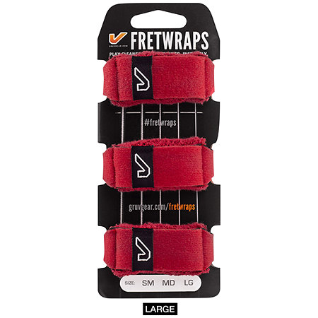 Gruv Gear FretWraps 3-Pack Fire Red Large