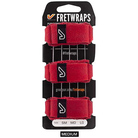 Gruv Gear FretWraps 3-Pack Fire Red Medium
