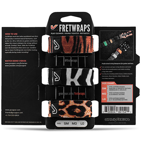 FretWraps 3-Pack Wild Medium Gruv Gear