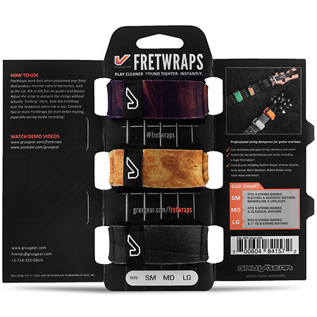 FretWraps 3-Pack Wood Large Gruv Gear