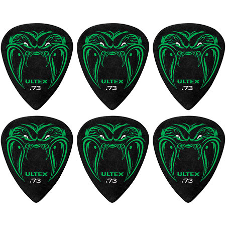 PH112P73 Ultex Hetfield's Black Fang 0,73 mm Sachet de 6 Dunlop