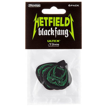 PH112P73 Ultex Hetfield's Black Fang 0,73 mm Sachet de 6 Dunlop