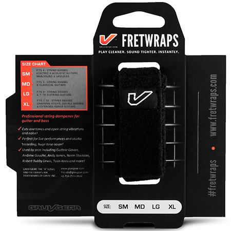 FretWraps Black Extra Large Gruv Gear