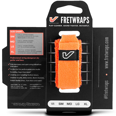 FretWraps Flare Orange Extra Large Gruv Gear