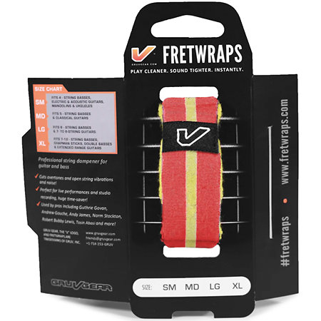 FretWraps World Flags Red Yellow Medium Gruv Gear