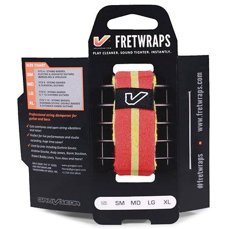 FretWraps World Flags Red Yellow Large Gruv Gear