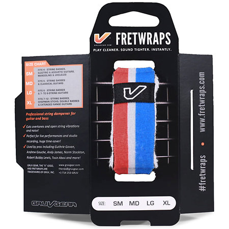 FretWraps World Flags Red White Blue Large Gruv Gear