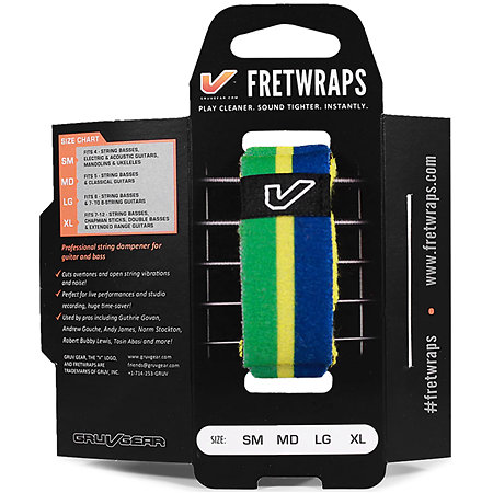 FretWraps World Flags Green Yellow Blue Small Gruv Gear