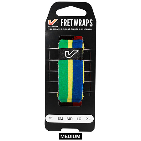 Gruv Gear FretWraps World Flags Green Yellow Blue Medium