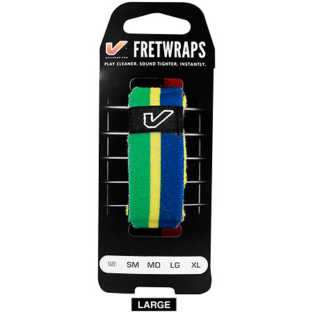 Gruv Gear FretWraps World Flags Green Yellow Blue Large