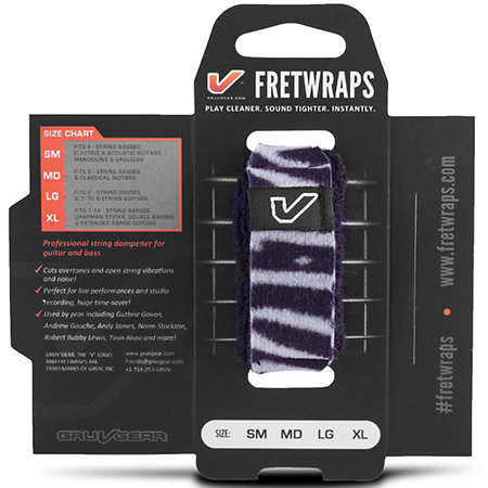 FretWraps Zebra Extra Large Gruv Gear