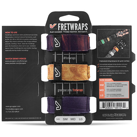 FretWraps 3-Pack Wood Medium Gruv Gear