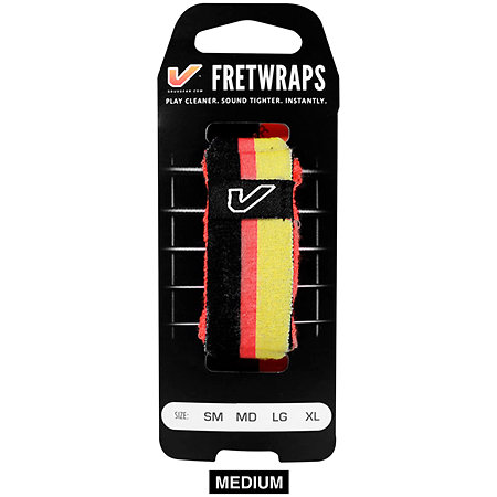 Gruv Gear FretWraps World Flags Black Red Yellow Medium