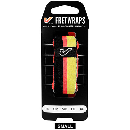 Gruv Gear FretWraps World Flags Black Red Yellow Small