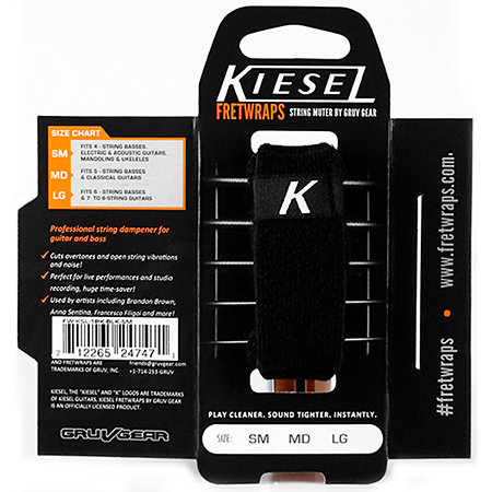FretWraps Kiesel Black Large Gruv Gear