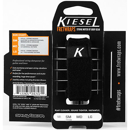 FretWraps Kiesel Black Medium Gruv Gear