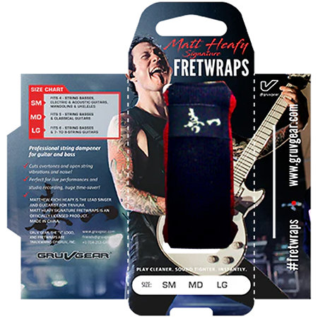 FretWraps Matthew Kiichi Heafy Black Large Gruv Gear