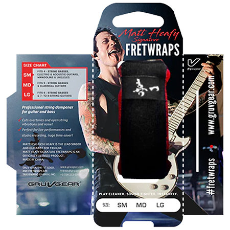 FretWraps Matthew Kiichi Heafy Black Medium Gruv Gear