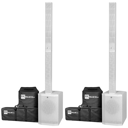 HK Audio Polar 10 Mk2 White (la paire) + Housses