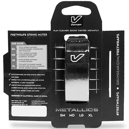 FretWraps Metallics Titanium Small Gruv Gear