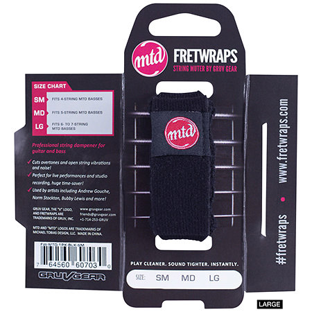 Gruv Gear FretWraps MTD Black Large