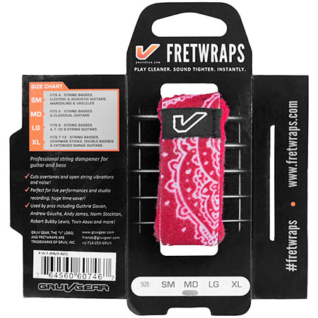 Gruv Gear FretWraps Red Bandana Large