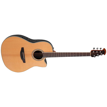 CS24 4 G Electro acoustic Guitar Celebrity CS Standard Mid Cutaway Natural Ovation
