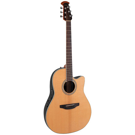 CS24 4 G Electro acoustic Guitar Celebrity CS Standard Mid Cutaway Natural Ovation