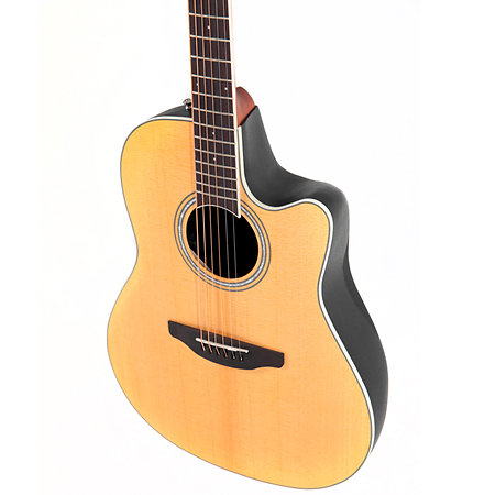 CS24 4 G Electro acoustic Guitar Celebrity CS Standard Mid Cutaway Natural Ovation