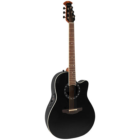 2771AX 5 G E-Acoustic Guitar Standard Balladeer Deep Contour Cutaway Black Ovation