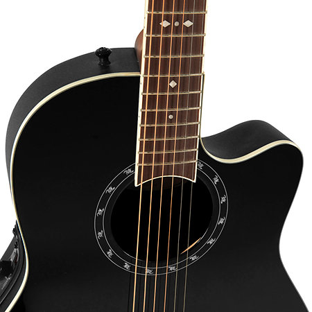 2771AX 5 G E-Acoustic Guitar Standard Balladeer Deep Contour Cutaway Black Ovation