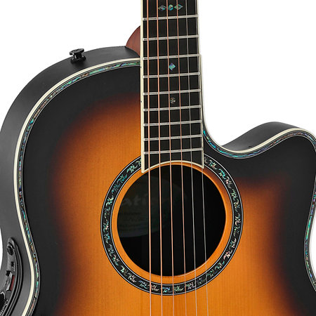 2762BL VB G E-Acoustic Guitar Pro Series Custom Balladeer Deep Contour Vintage Burst Ovation