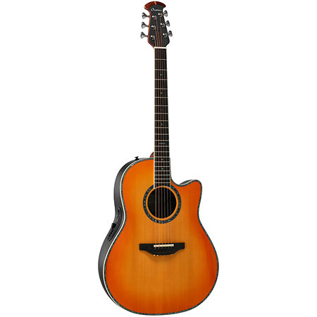 2762BL HB G E-Acoustic Guitar Pro Series Custom Balladeer Deep Contour Honey Burst Ovation