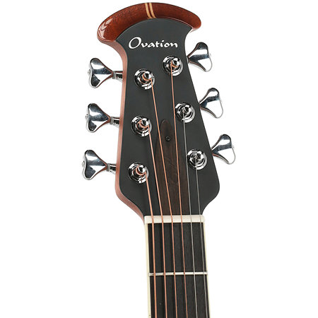 2762BL 5 G E-Acoustic Guitar Pro Series Custom Balladeer Deep Contour Black Ovation