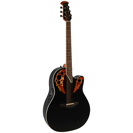 2778AX 5 G E-Acoustic Guitar Standard Elite Deep Contour Cutaway Black Ovation