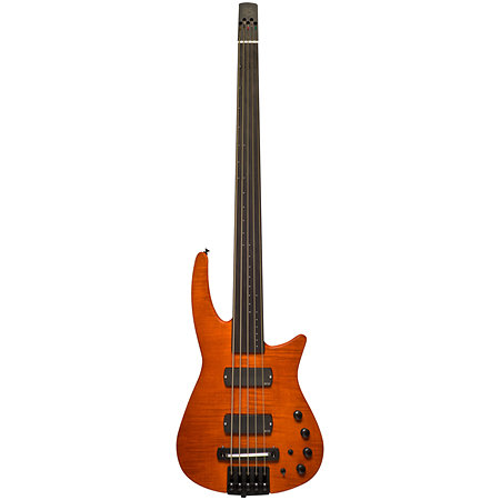 Radius Bass CR 5 Cordes Fretless Micro EMG + Piezo Amber Satin NS Design